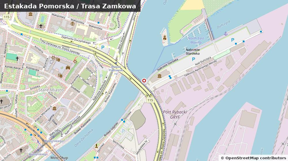 Pomorska Viaduct and Castle Route in Szczecin