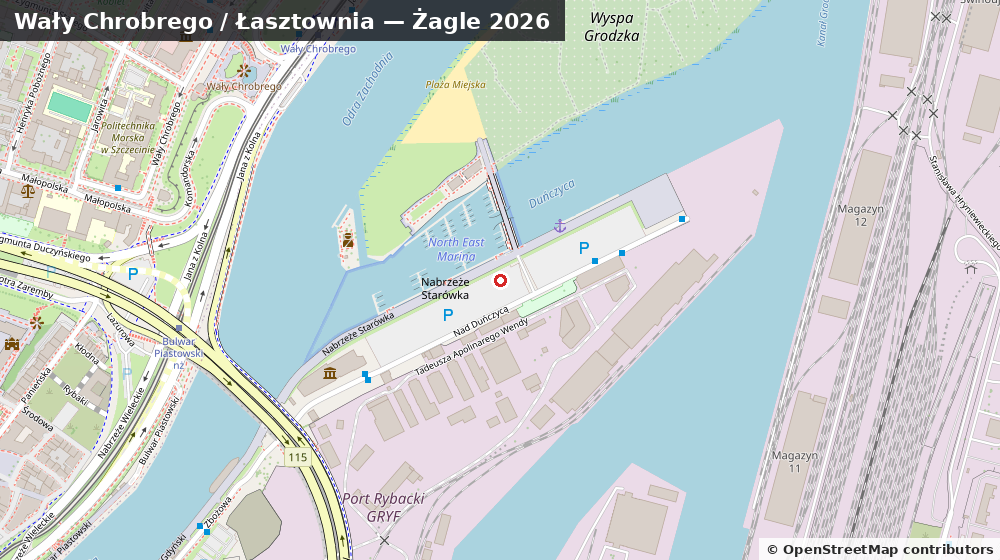 Lasztownia and Waly Chrobrego in Szczecin
