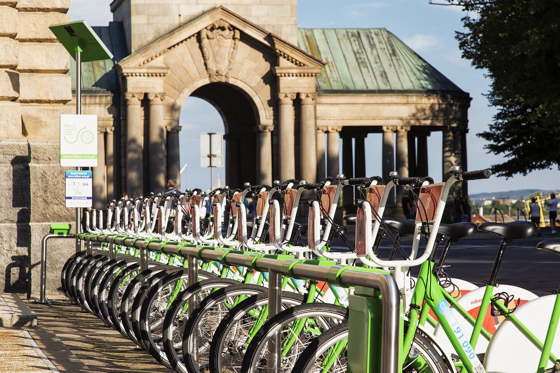 Stacja roweru miejskiego BikeS w Szczecinie